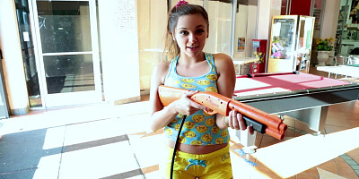 Her caboose led the way!