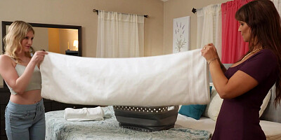 Syren De Mer sits of pretty face of Melody Marks