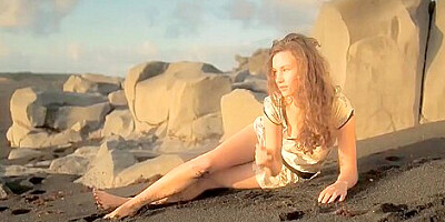 Susann The Mermaid Gets Naked On The Beach