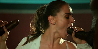 Tori Black sucks two BBCs and gets properly fucked