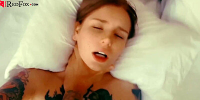 Inked Doll Sensuous Deep Throating Beef Whistle and Missionary Fuckin' - Cum-Shot