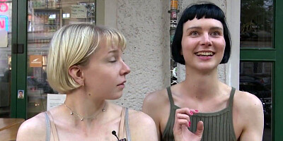 Lesbian Babes Stroke Each Other Passionately