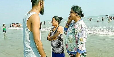 Desi Bhabhi And Her Step Sister Hot Threesome Sex With Unknown Tourist