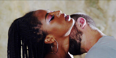 All natural ebony Tina Fire pumped with white dick