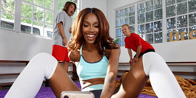 Porn star Lacey London has sex with two stallions