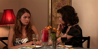 Lesbian boss fingering brunette employee