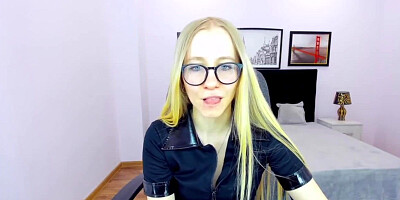 Petite small tits Belarus amateur babe on webcam solo