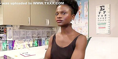 Athletic Ebony Rina Arem Gets A Stimulating Exam From Doctor Tampas Office! Film At