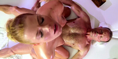 Baby Crissy couldn't resist the masseur's cock