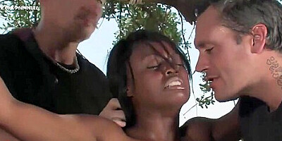 Free Black Slit In Threesome With Cumshots Outdoors With Jada Fire