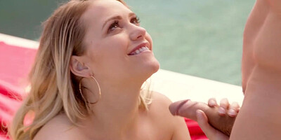 Steaming, bodacious stunner, Mia Malkova got penetrated in the rump in the middle of the day