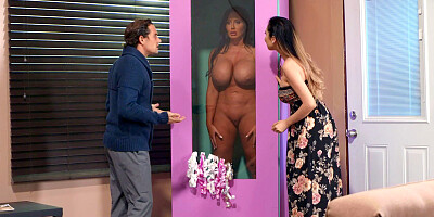 Latina Sybil Stallone gives blowjob to Tyler Nixon