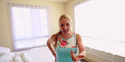 PervMom - Busty Blonde MILF Gets Her Guts Pounded Hard