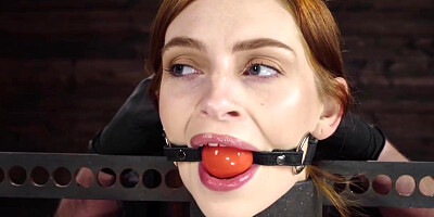 Maya Kendrick is ocked in metal and anal fucked