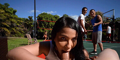 Insatiable tennis babe Anais Amore gets boned outdoors