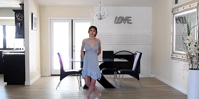 Ballerina masturbates at every opportunity