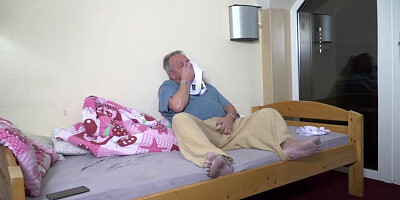 Skinny Knows Old Chap Wants Sex With Her