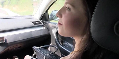 Horny teen Elisabeth railed in public