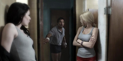 Sweep blonde is stroking and sucking that big pecker