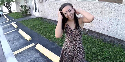 Adrians fat teen pussy got fucked over a bike