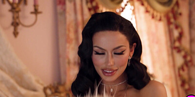 Cute big tits MILF showing off hot body