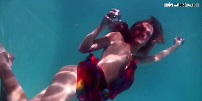 Nikita Vodorezova demonstrates off her stellar bod underwater