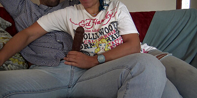 Mature Turkish maid in London cheats with african immigrant while husband is away