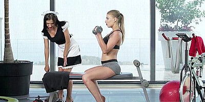 Lucy Heart and Sasha Rose fucked by man56