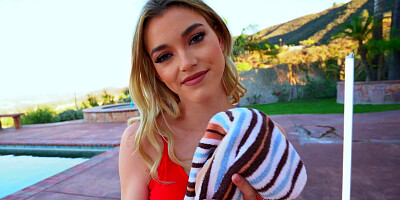 Anny Aurora gives head and gets nicely fucked outdoors