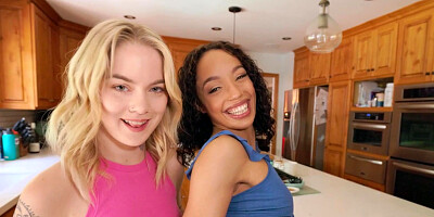 Alexis Tae and Sage Fox get a good dicking from cocky black dude