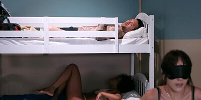 Horny hottie Demi Sutra having nasty fun in the hostel