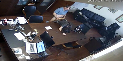 Russian manager is constantly tearing up his smoking steaming assistant, because her muff perceives so tearing up superb