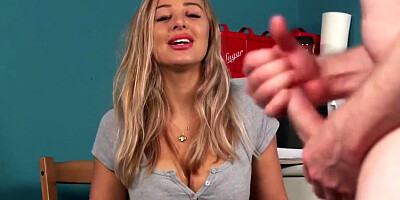 Clad domina showcases off undies