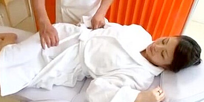 Oil Massage Daughter and Mommy-two