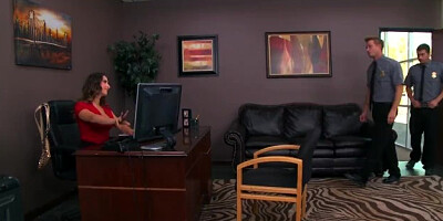 Brazzers - Ashley Adams gets pounded by two cops