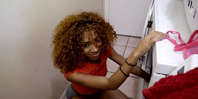 Kendall Woods gets her cocoa pussy drilled after giving head