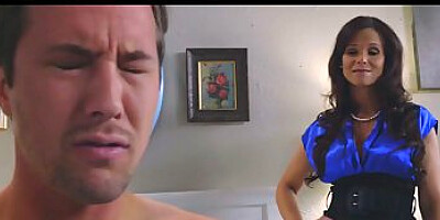 Nice teenage brown-haired was caught providing a feetjob to her step- daddy, in the apartment