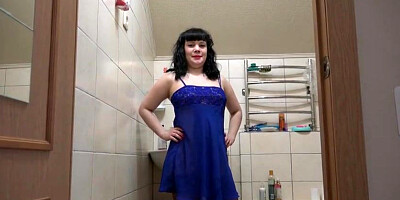 Natasha is smashing her bootie slot with various hump fucktoys and objects from the douche