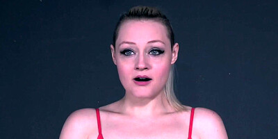 Bondage sub gagged and toyed by her master