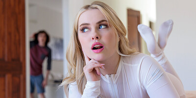 Cute blondie Haley Spades gets a good dicking from her stepbro