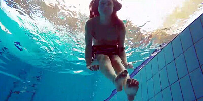 Marketa is a insane nubile who enjoys to swim bare, because it senses so great