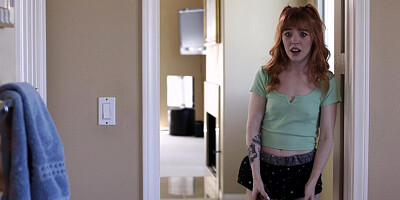 Stepmom and stepdaughter bathroom fuck sesh