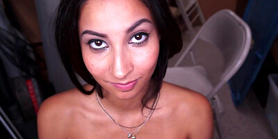 Timid Latina concludes up with a facial cumshot cum shot