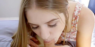 Tiny teen 18+ Alice March obsessed with her stepbrother