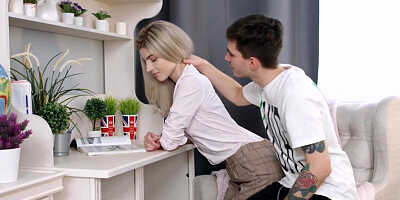 Sex makes the coed take a break from study