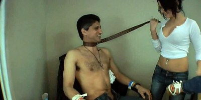 These deviant ladies have their blokes tied up and torturing them