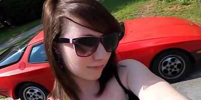 Amateur girlfriend is being followed around by her horny bloke