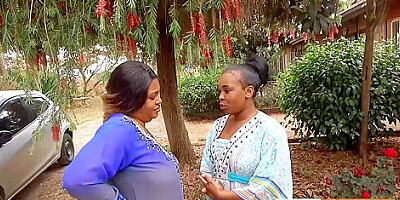 African Married MILFS Lesbian Make Out In Public During Neighbourhood Party