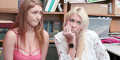 Heavy-breasted Young Babe Thief Screwed Next To Step
