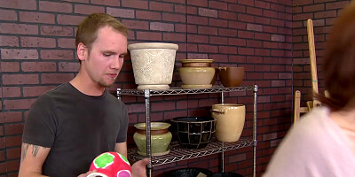 Dirty milf Joslyn James shows off her new fake tits - Brazzers